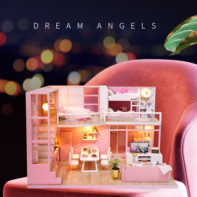 Cute Room 3D Puzzle DIY Dollhouse · Glitter