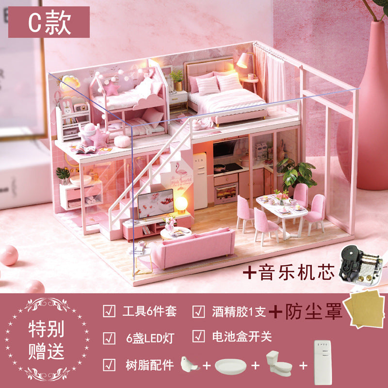 Cute Room DIY Dollhouse with Tools · Mini House