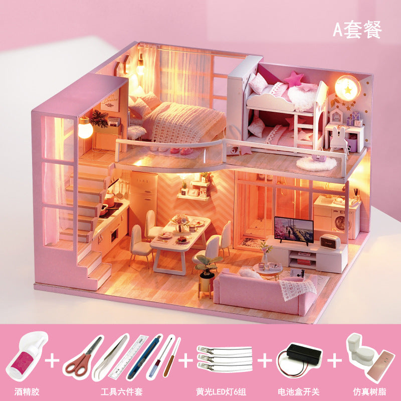 Cute Room DIY Dollhouse with Tools · Mini House