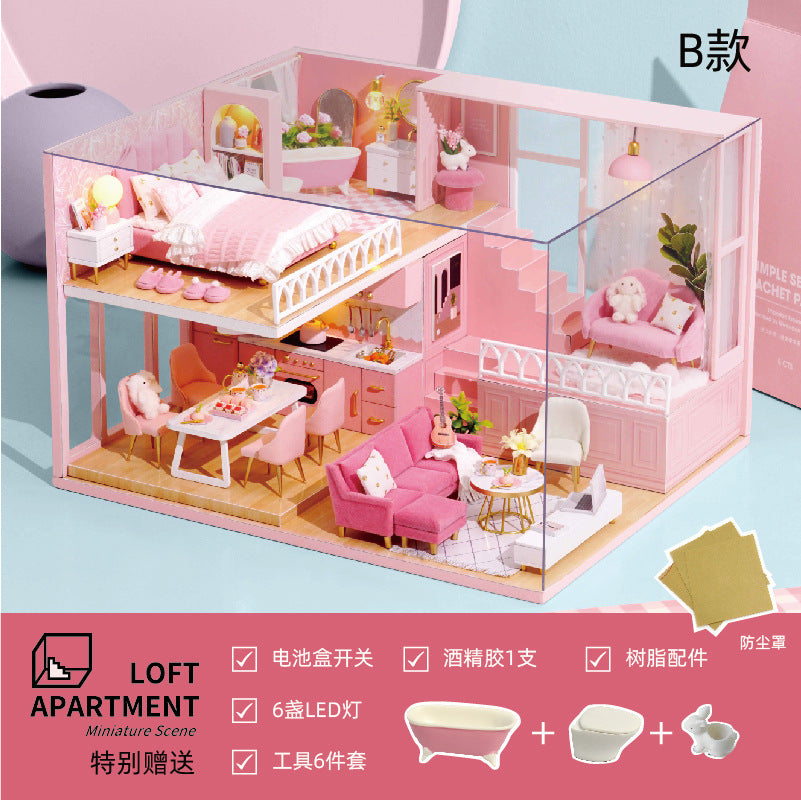 Cute Room DIY Dollhouse with Tools · Mini House