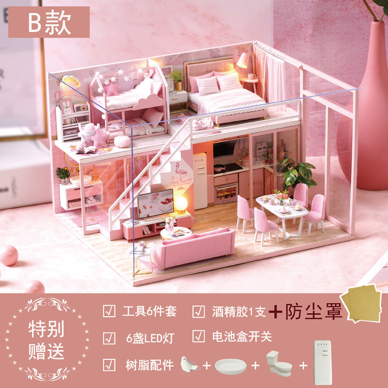 Cute Room DIY Dollhouse with Tools · Mini House