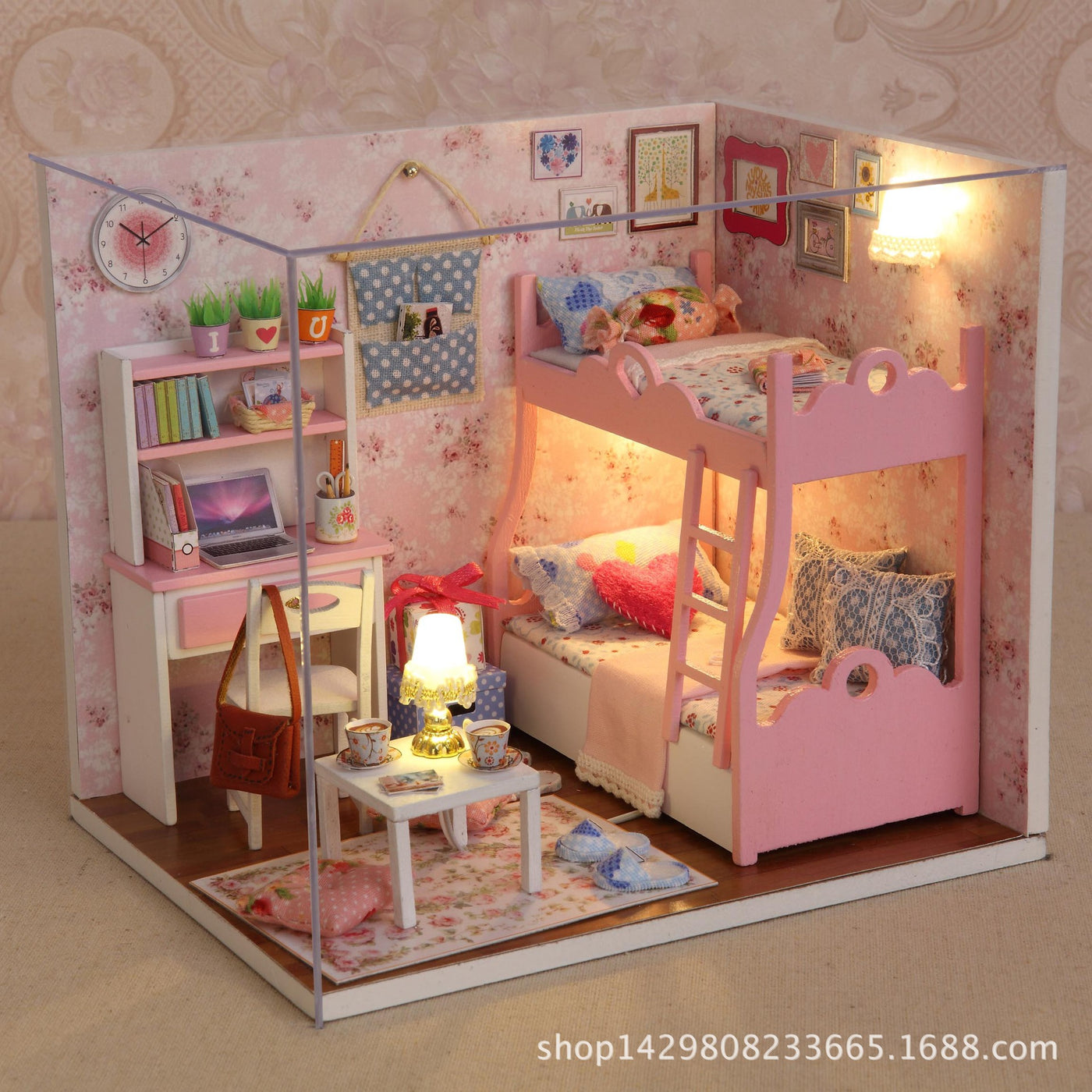 Cute Room DIY Miniature Dollhouse · 19 Styles
