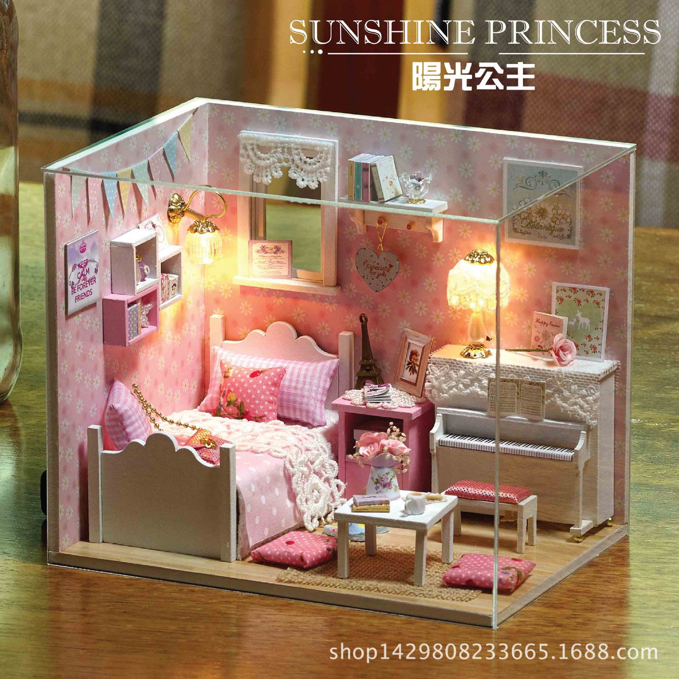 Cute Room DIY Miniature Dollhouse · 19 Styles