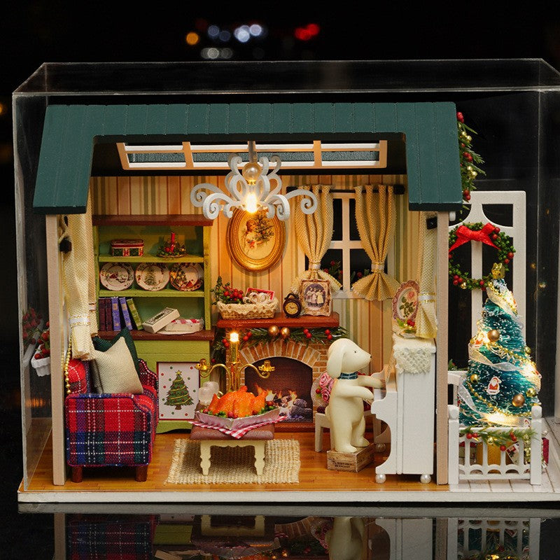 Forest Blue Music Box DIY House · Gift