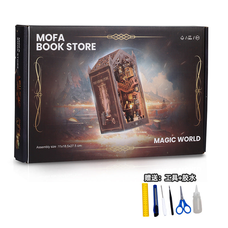 Enchanted Magic Library DIY Book Nook · The Wizarding Study