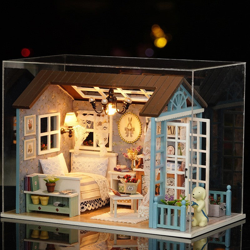 Forest Blue Music Box DIY House · Gift