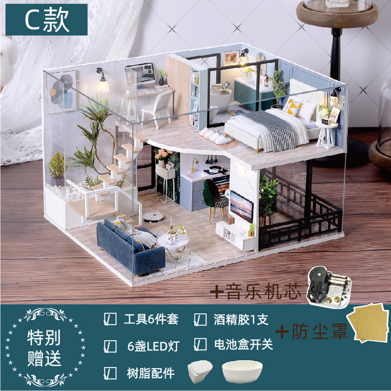 Cute Room DIY Dollhouse with Tools · Mini House