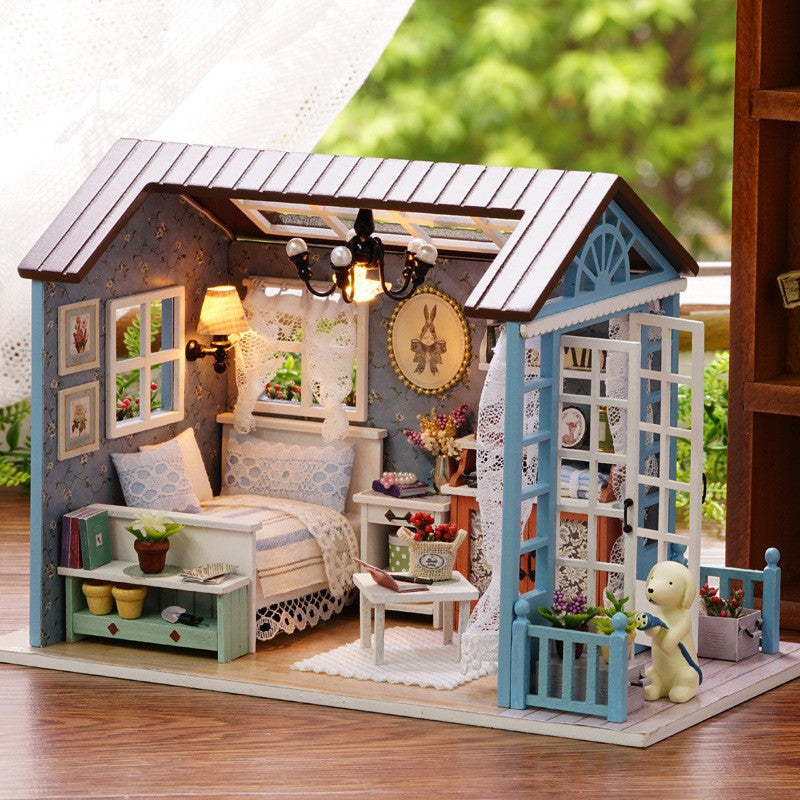 Forest Blue Music Box DIY House · Gift